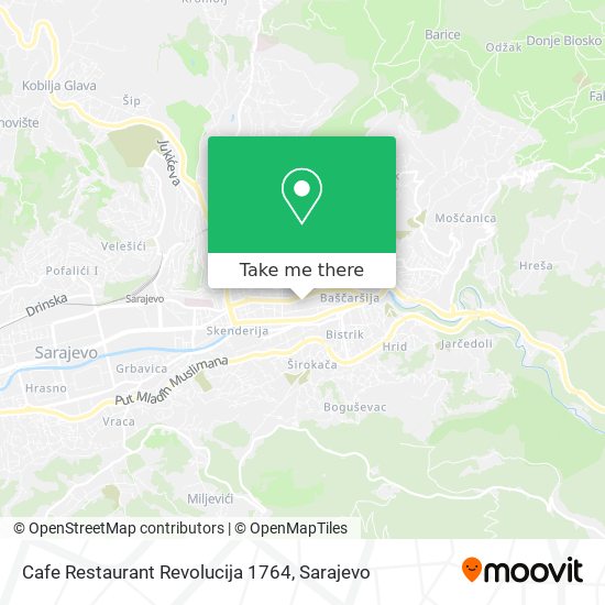 Cafe Restaurant Revolucija 1764 map