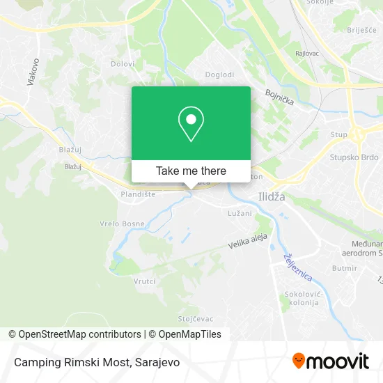 Camping Rimski Most map