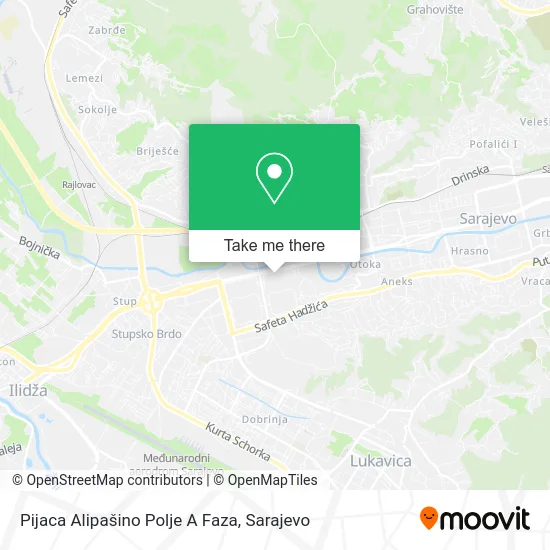 Pijaca Alipašino Polje A Faza map