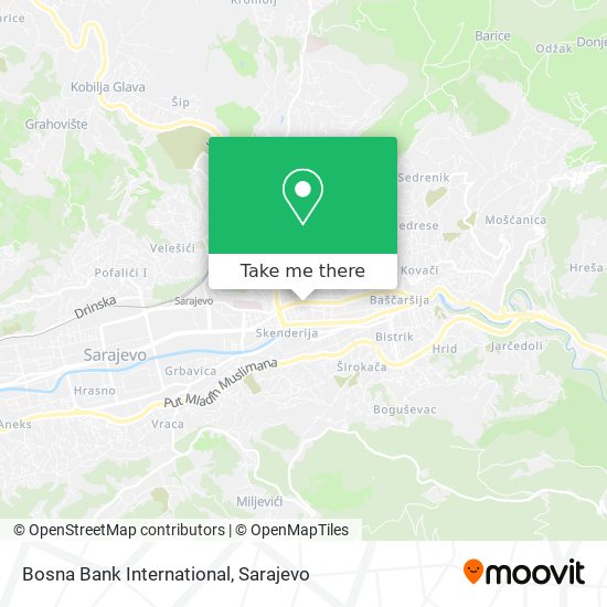 Bosna Bank International map