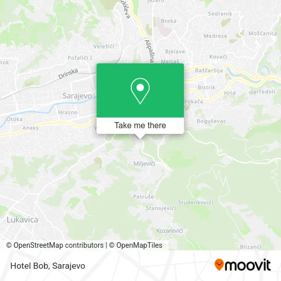 Hotel Bob map