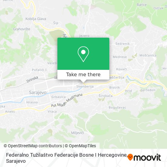 Federalno Tužilaštvo Federacije Bosne I Hercegovine map