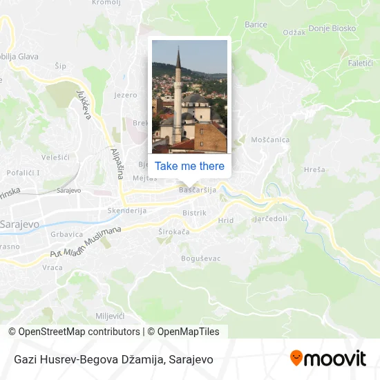 Gazi Husrev-Begova Džamija map