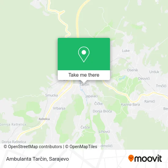 Ambulanta Tarčin map