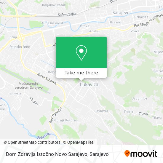 Dom Zdravlja Istočno Novo Sarajevo mapa