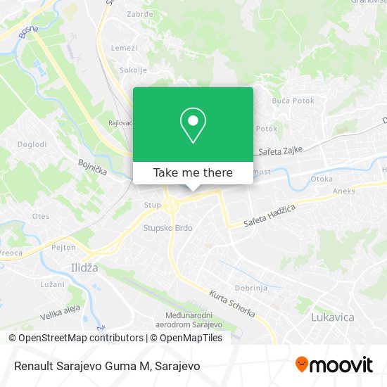 Renault Sarajevo Guma M mapa