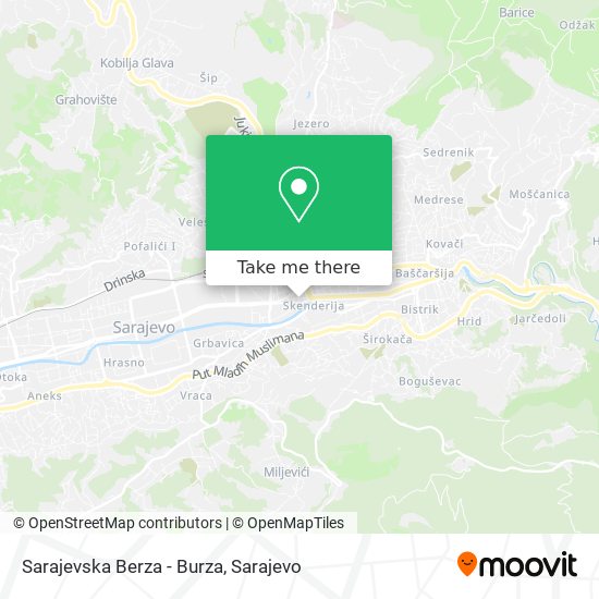 Sarajevska Berza - Burza map