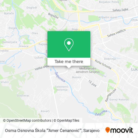 Osma Osnovna Škola ""Amer Ćenanović"" map