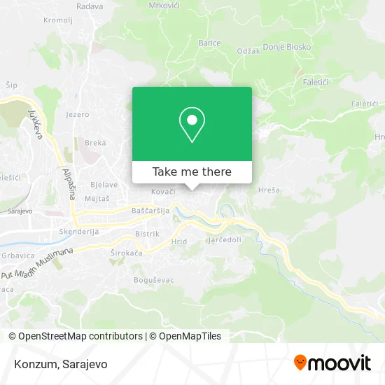 Konzum map