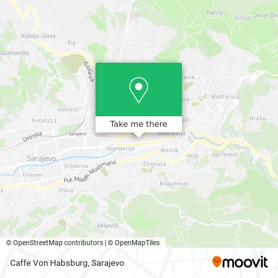 Caffe Von Habsburg map