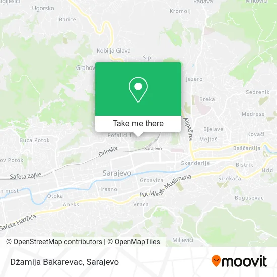 Džamija Bakarevac map