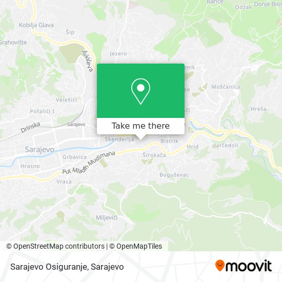 Sarajevo Osiguranje mapa