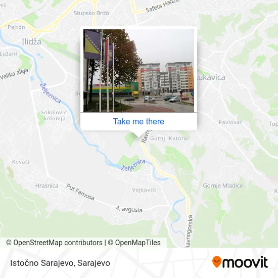 Karta Istočno Sarajevo