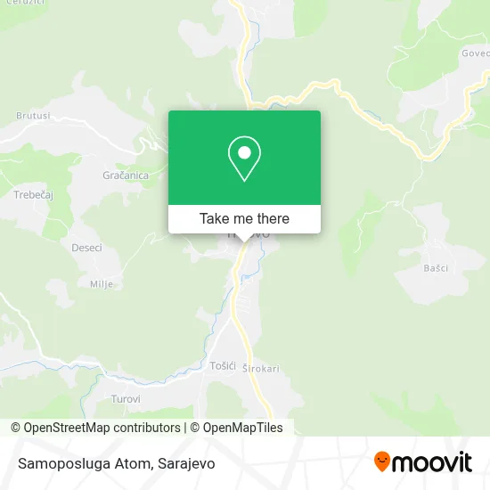 Samoposluga Atom mapa