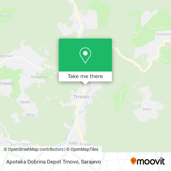 Apoteka Dobrina Depot Trnovo map