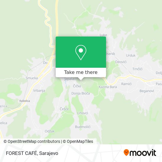 FOREST CAFÉ mapa