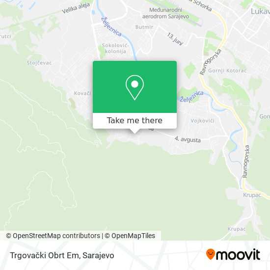 Trgovački Obrt Em map