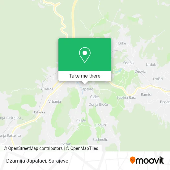 Džamija Japalaci map