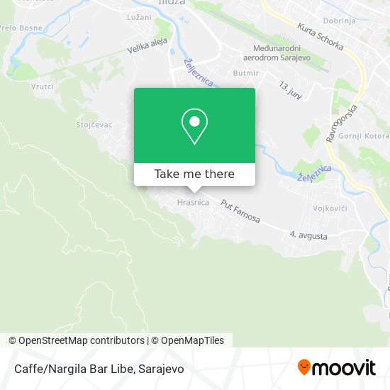 Caffe/Nargila Bar Libe mapa