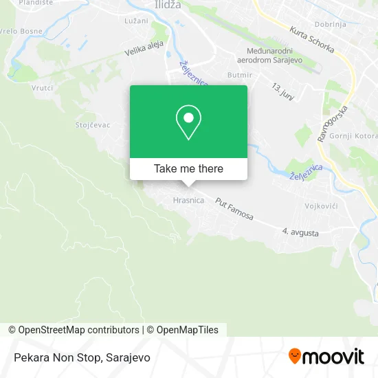 Pekara Non Stop map