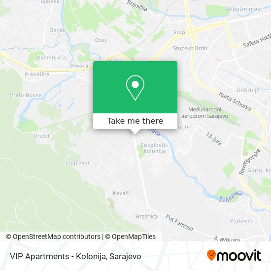 VIP Apartments - Kolonija mapa