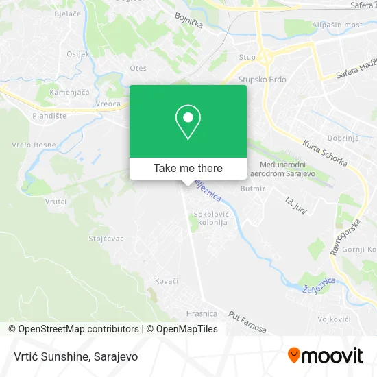 Vrtić Sunshine mapa