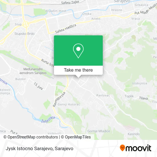 Karta Jysk Istocno Sarajevo