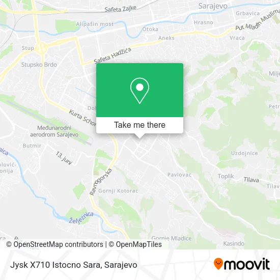 Jysk X710 Istocno Sara map