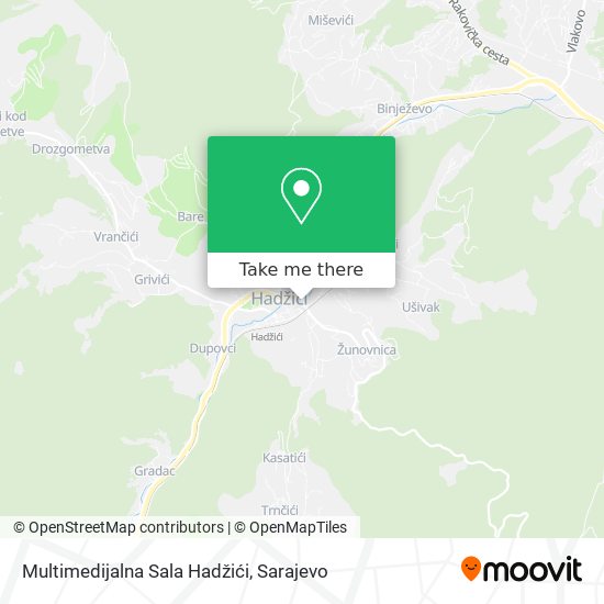 Multimedijalna Sala Hadžići map