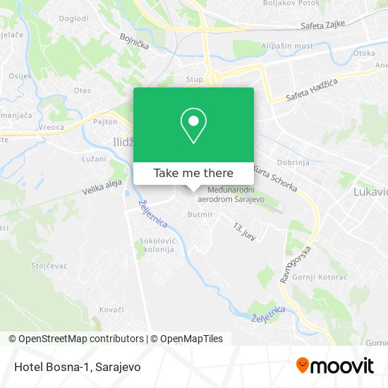 Hotel Bosna-1 map