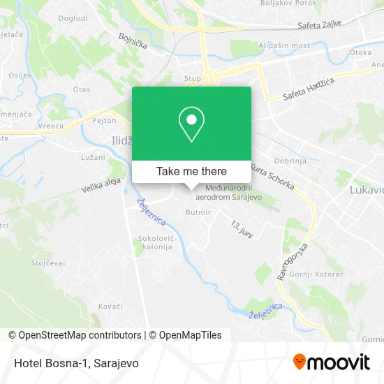 Hotel Bosna-1 mapa