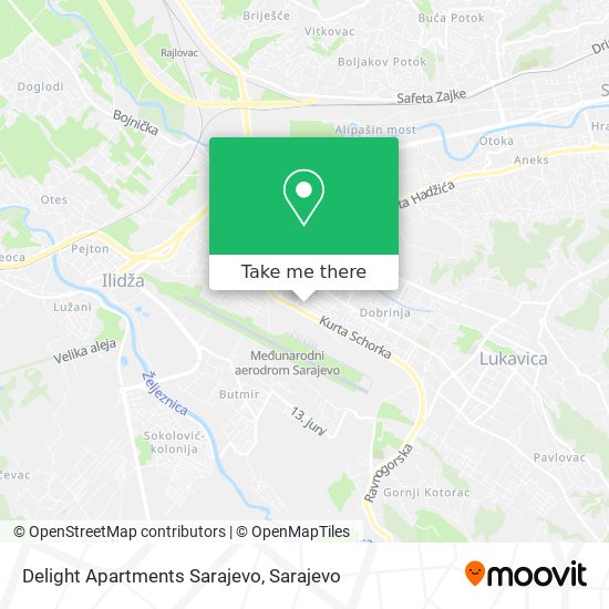 Delight Apartments Sarajevo map