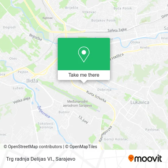 Trg radnja Delijas Vl. map
