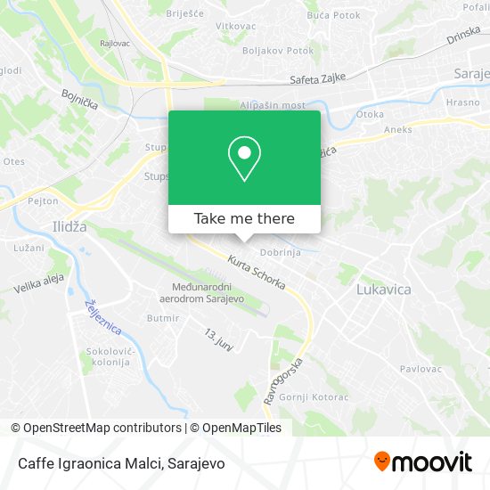 Caffe Igraonica Malci map