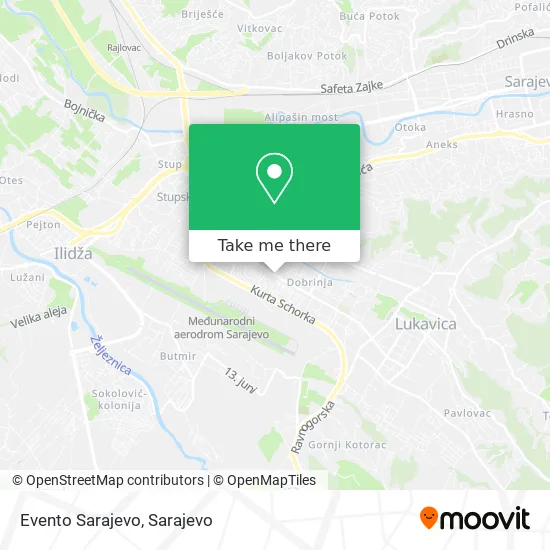 Evento Sarajevo map