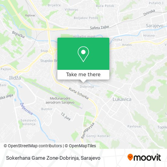 Sokerhana Game Zone-Dobrinja map