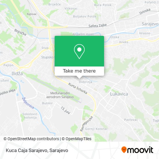 Kuca Caja Sarajevo map
