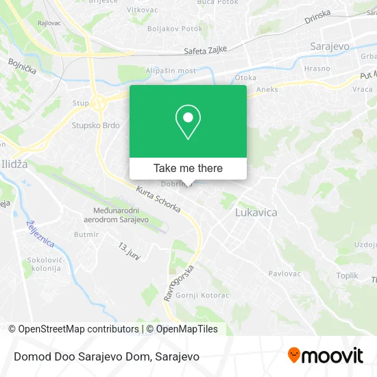 Domod Doo Sarajevo Dom map