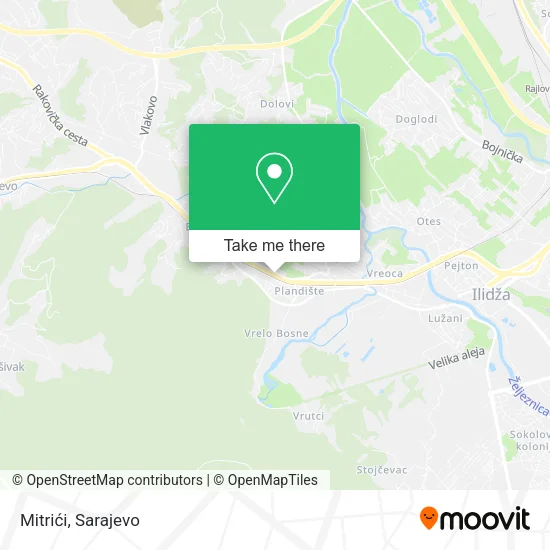 Mitrići map