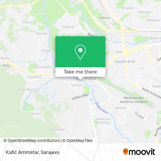 Kafić Ammstar map