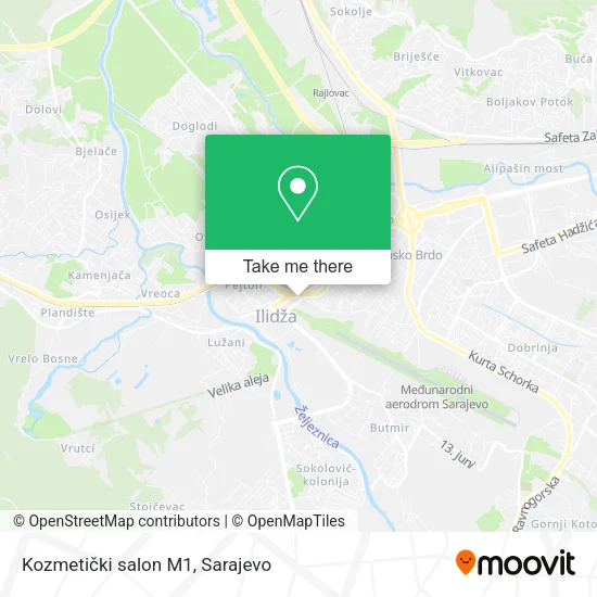 Kozmetički salon M1 map