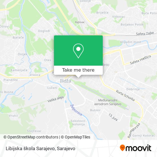 Libijska škola Sarajevo mapa