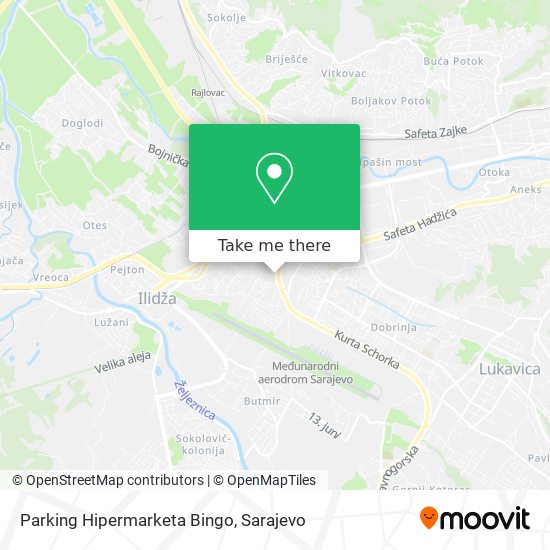 Parking Hipermarketa Bingo map