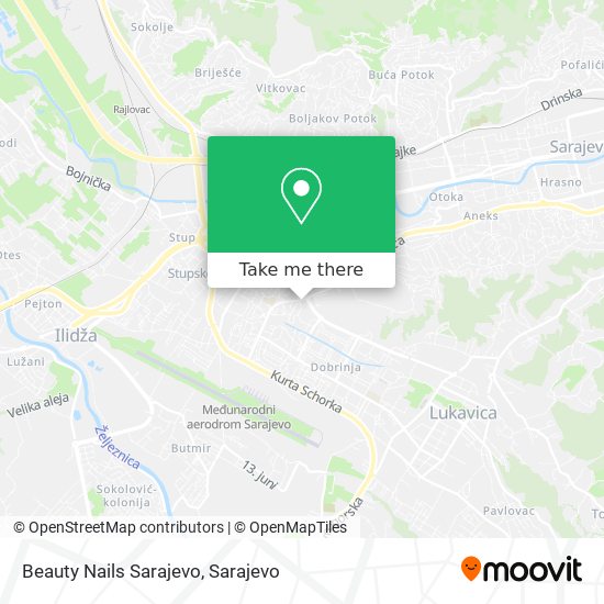 Beauty Nails Sarajevo mapa