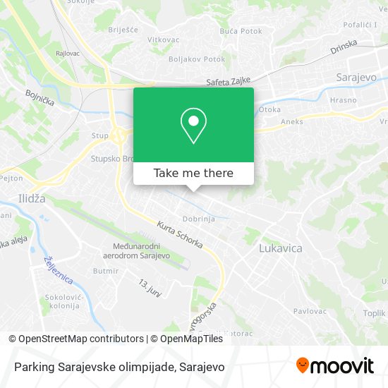 Parking Sarajevske olimpijade map