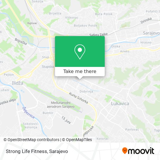 Strong Life Fitness map