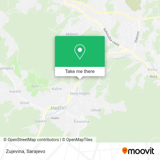 Zujevina mapa