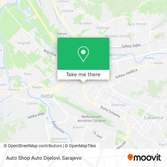 Auto Shop Auto Dijelovi mapa