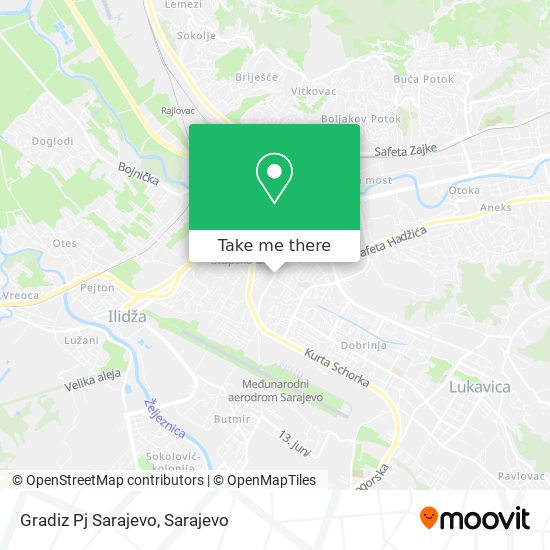 Gradiz Pj Sarajevo mapa