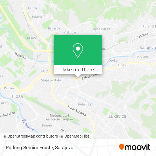 Parking Semira Frašte map